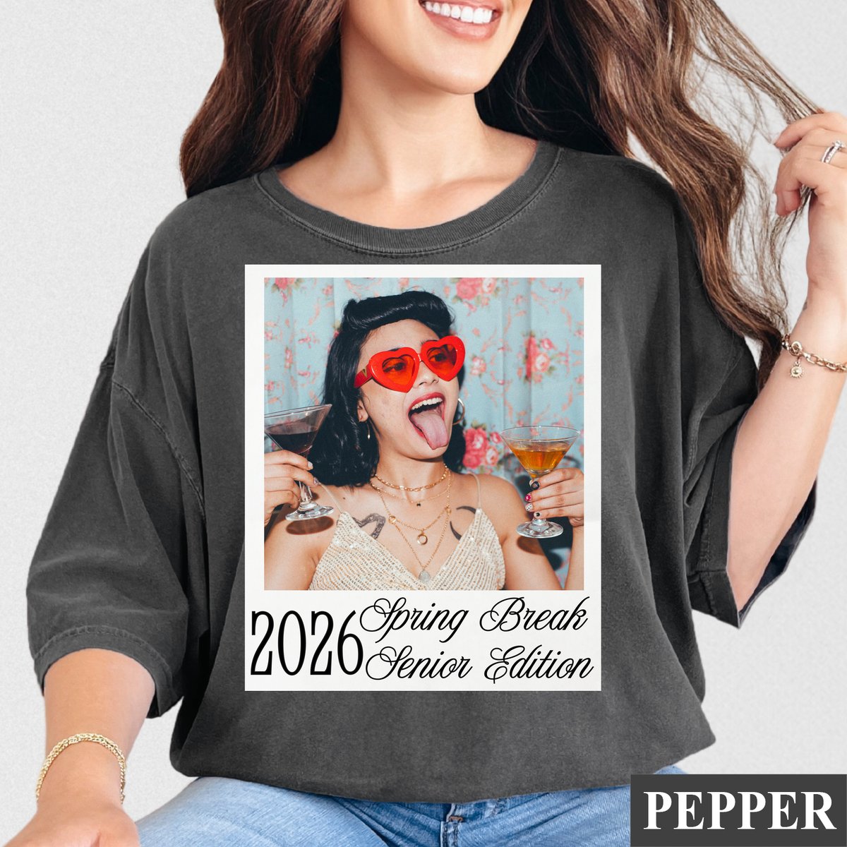 Custom Photo Senior 2026 Shirt Back to School Vintage Photo tshirt