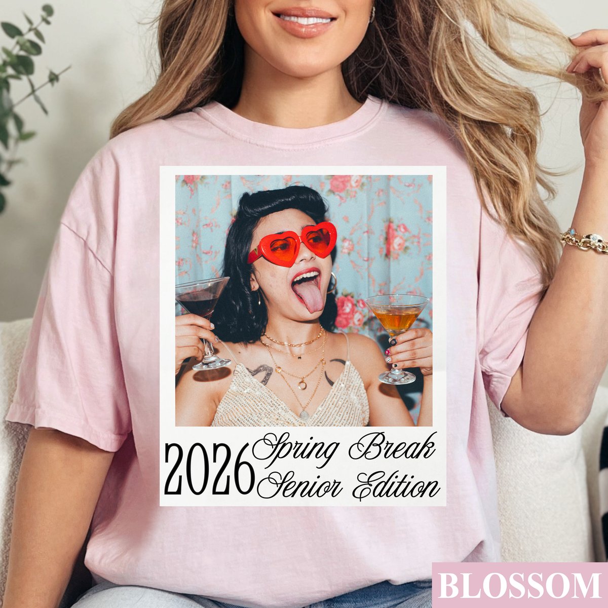 Custom Photo Senior 2026 Shirt Back to School Vintage Photo tshirt