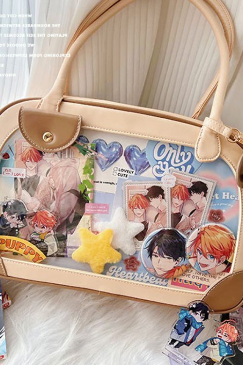 Daily Handbag Ita Crossbody Bag with Clear Window for Plushies and Pins
