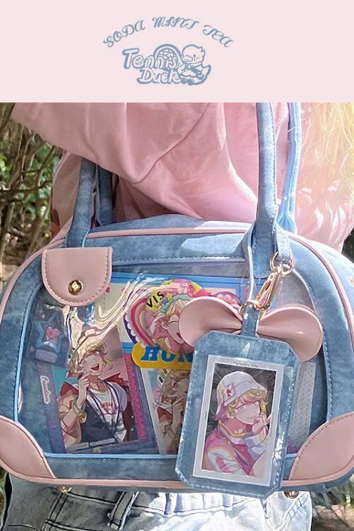 Daily Handbag Ita Crossbody Bag with Clear Window for Plushies and Pins