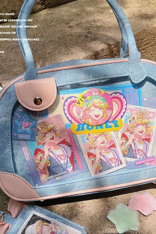 Daily Handbag Ita Crossbody Bag with Clear Window for Plushies and Pins