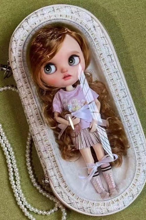 Doll Carry Bag with Clear Window for Plushies and Pins