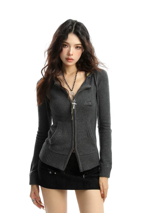 Double Zip Knit Top