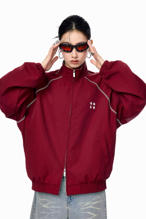 Double Zip Nylon Jacket