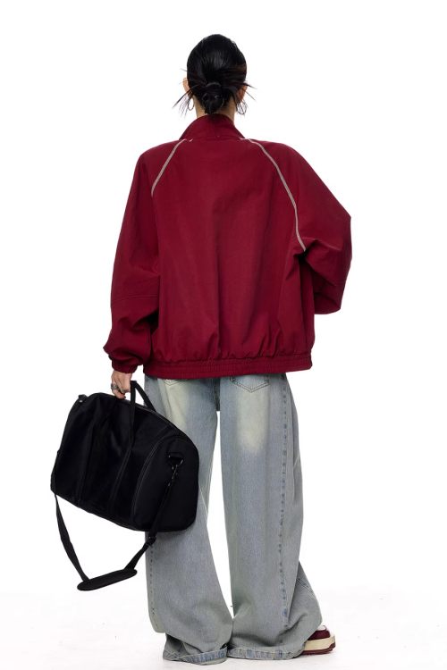Double Zip Nylon Jacket