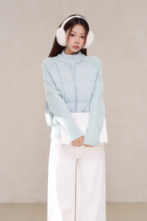 Down Knit Blouson