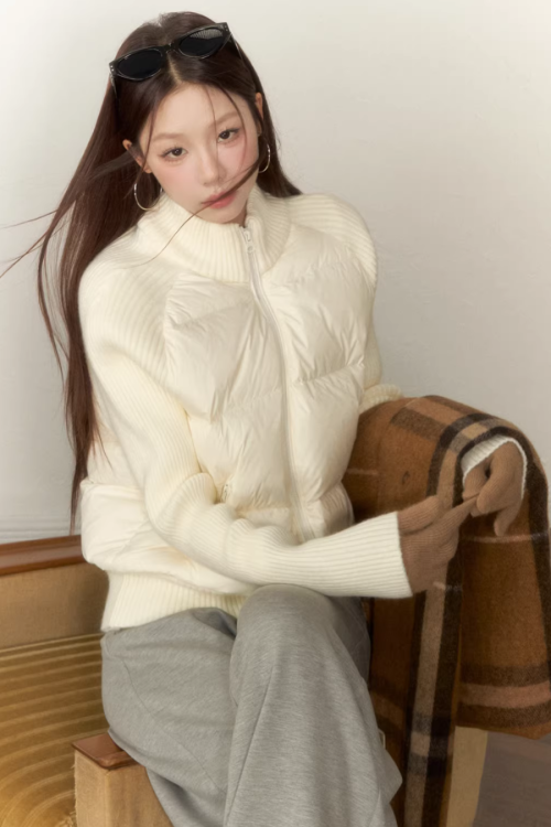 Down Knit Blouson