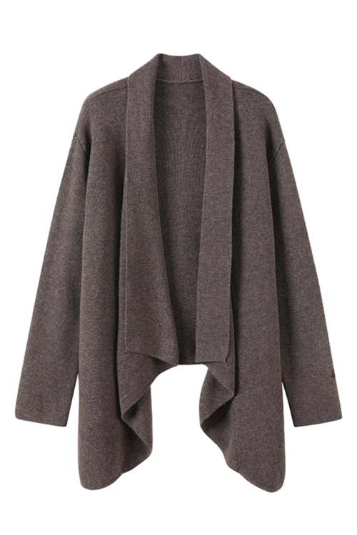Drape Long Cardigan / Long Sleeve Top / Wide Silhouette Pants