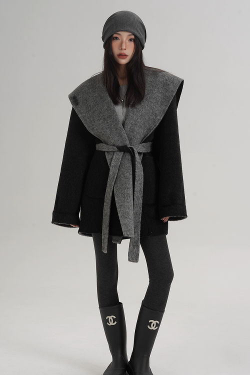 Drop Shoulder Mid Length Coat