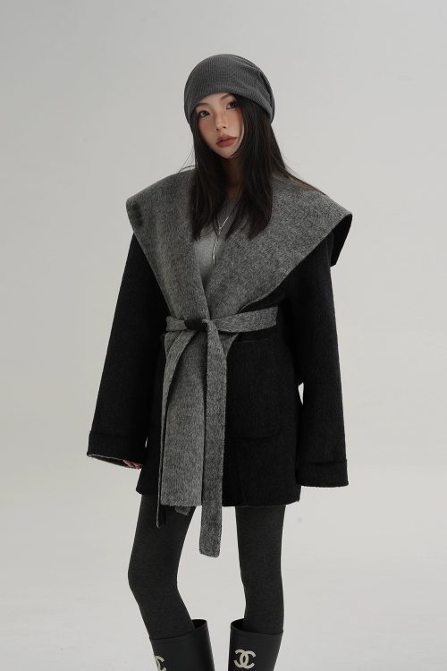 Drop Shoulder Mid Length Coat