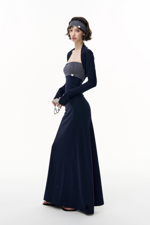 Elegant Fit Long Bodycon Dress / Cardigan / Tops