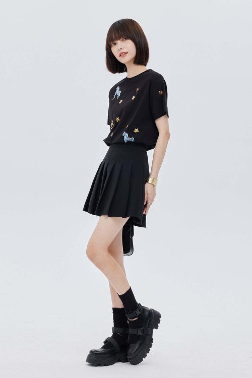 Embroidered Short-Sleeve T-Shirt