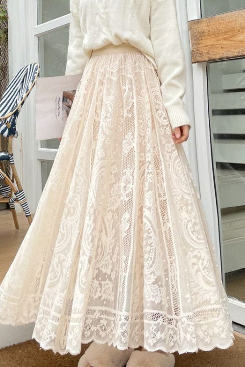Fairy Lace Maxi Skirt