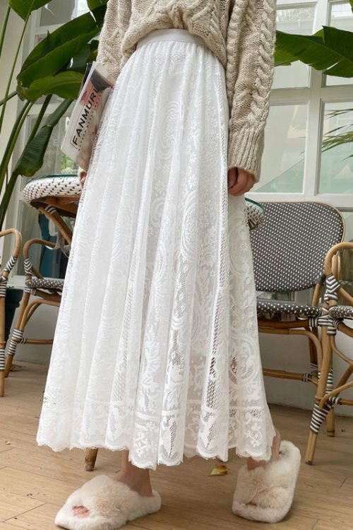 Fairy Lace Maxi Skirt