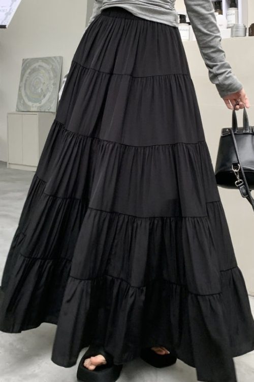 Fairy Lace Patchwork Maxi Skirt