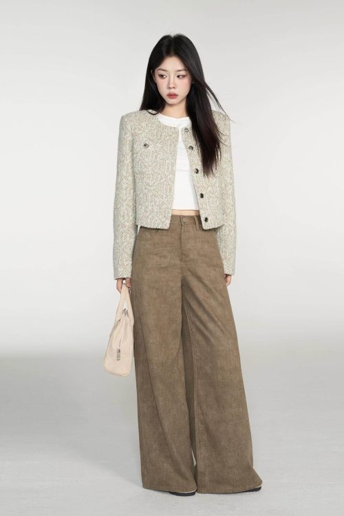 Feminine Short Tweed Jacket