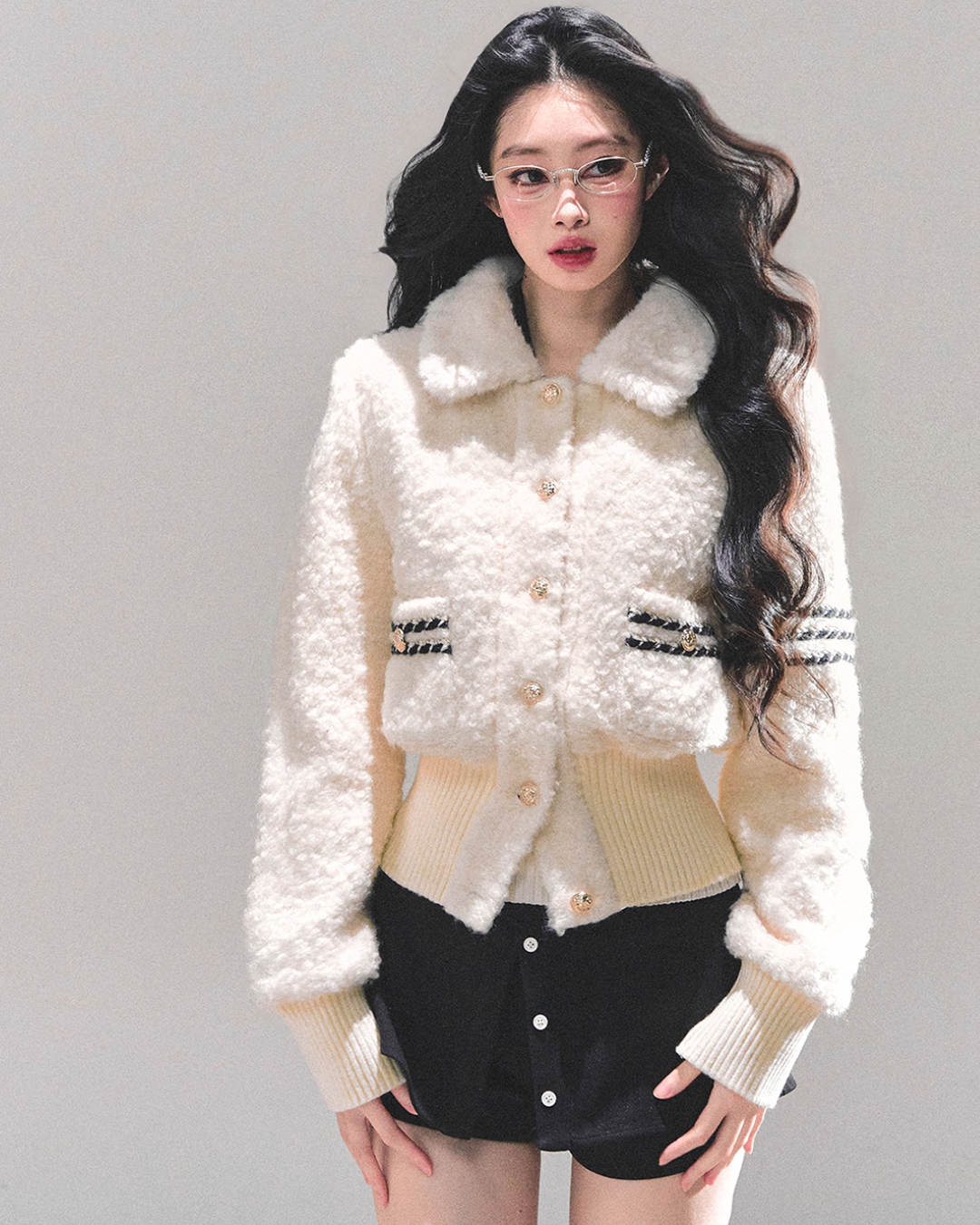 Fluffy Wool Padded Jacket
