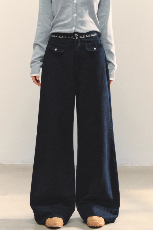 Fruit Print Long Sleeve Top / Wide Pants