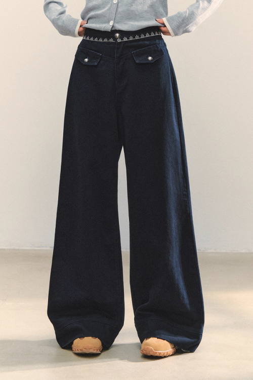 Fruit Print Long Sleeve Top / Wide Pants