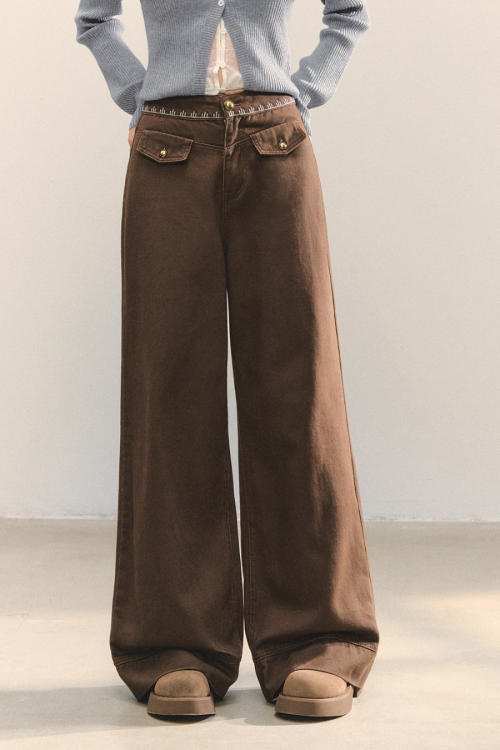 Fruit Print Long Sleeve Top / Wide Pants
