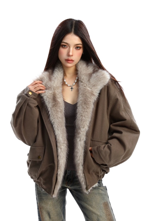 Fur Collar Cotton Jacket