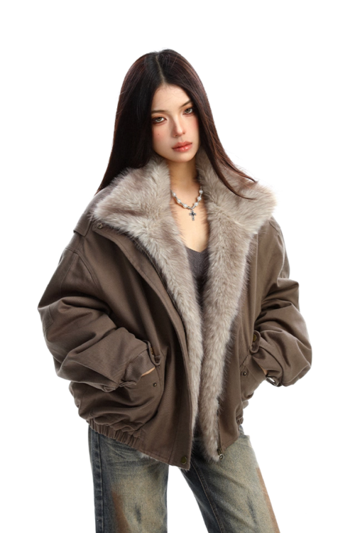 Fur Collar Cotton Jacket