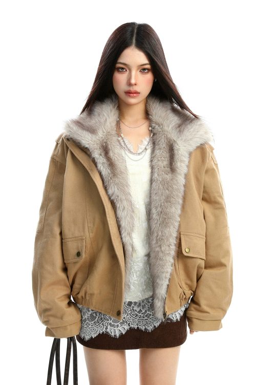 Fur Collar Cotton Jacket