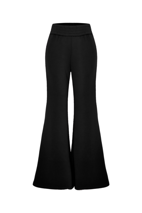 Fur Down Jacket / Flare Pants