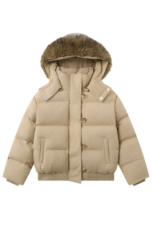 Fur Hood Compact Down Jacket