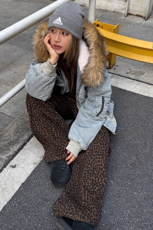 Fur Hood Denim Blouson