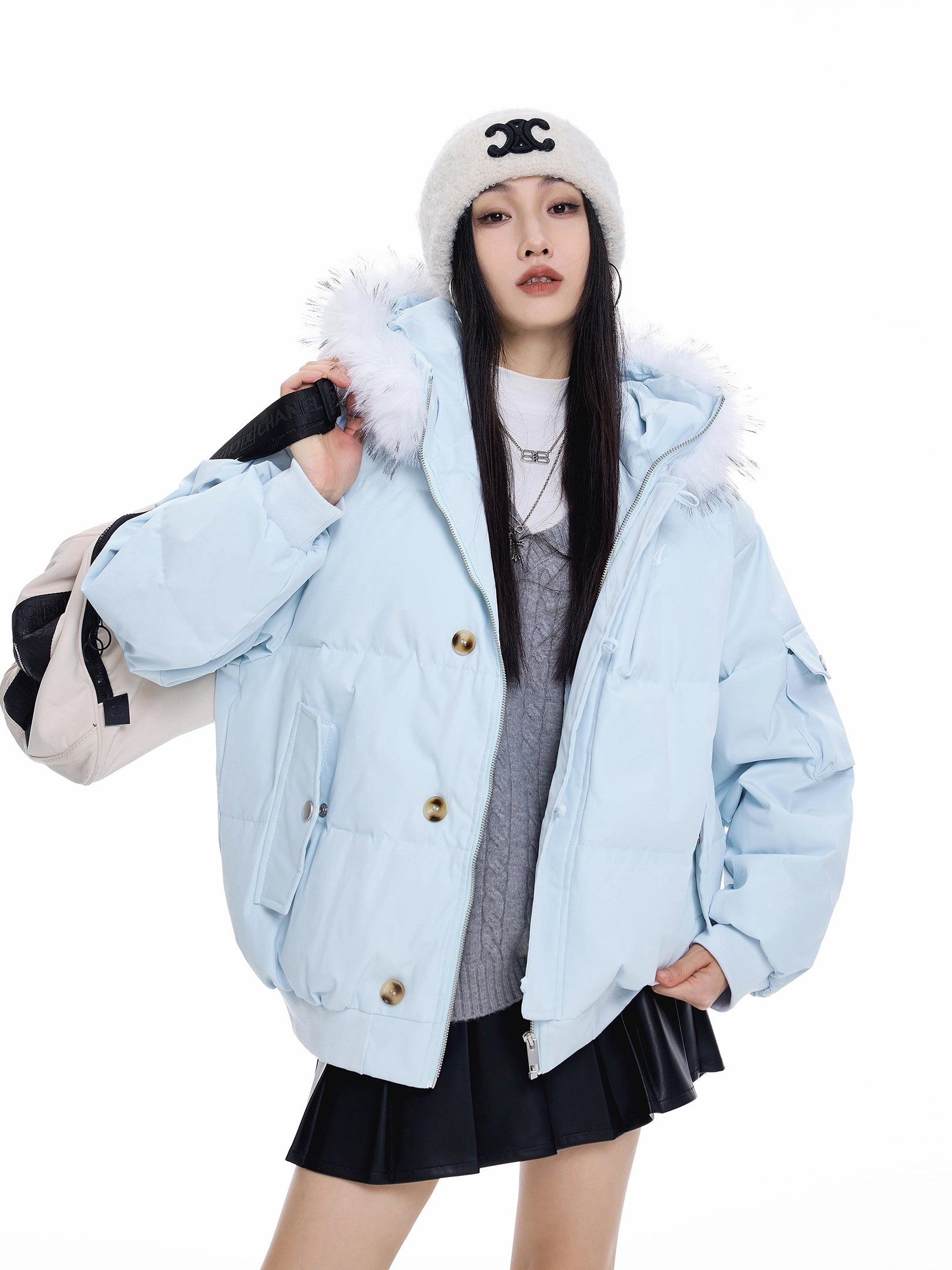 Fur Hood Down Jacket