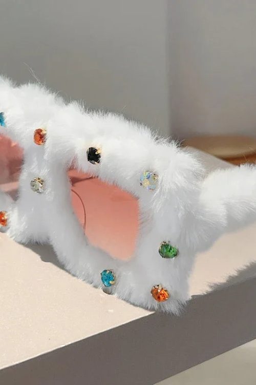 Furry Square Sunglasses