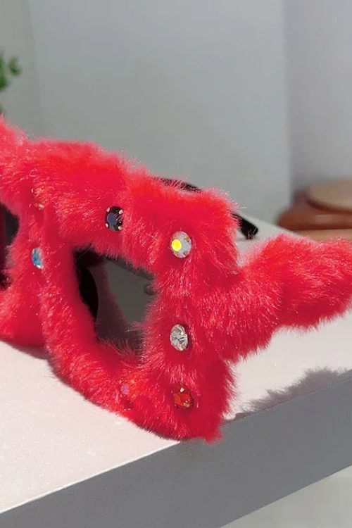 Furry Square Sunglasses