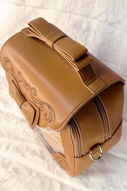 Gold Ita Bag with Clear Window for Pin Display