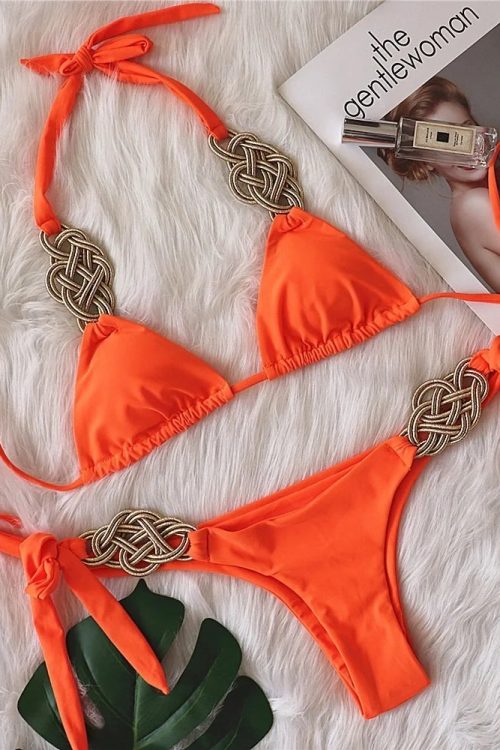 Gold Knot Bikini Set