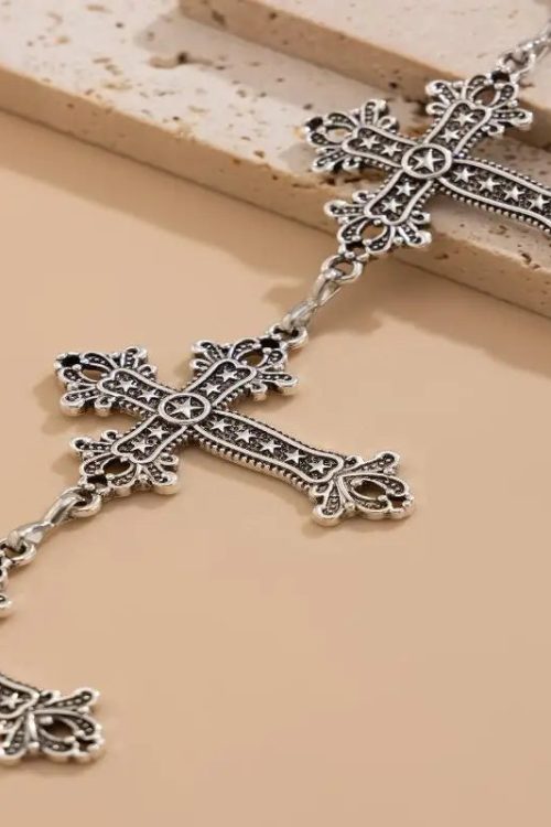 Goth Cross Chain Belt