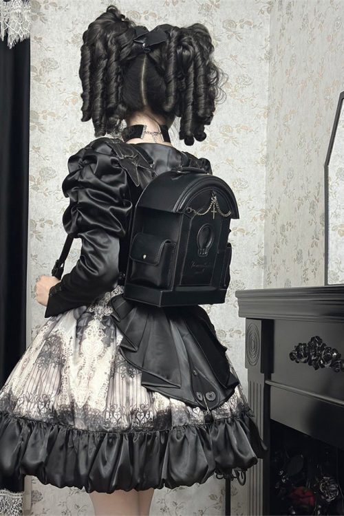 Gothic Ita Bag with Clear Window for Plushies and Pins