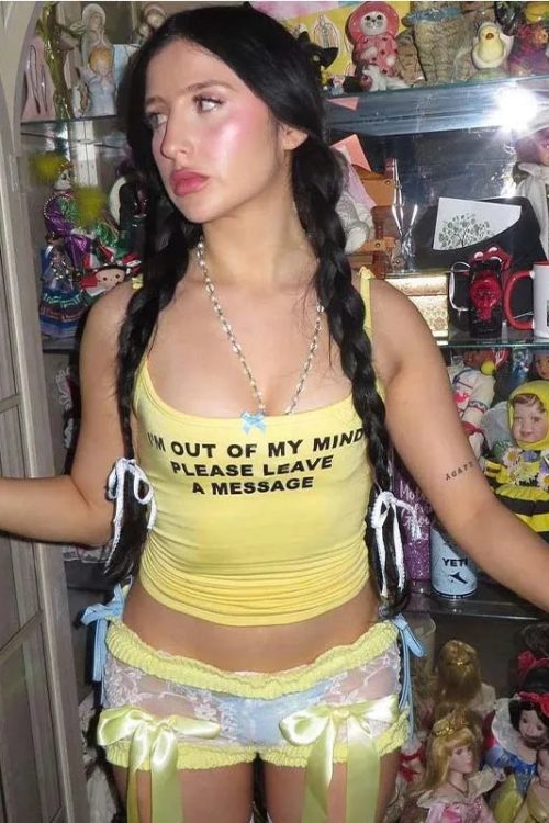 Graphic Text Tank Top