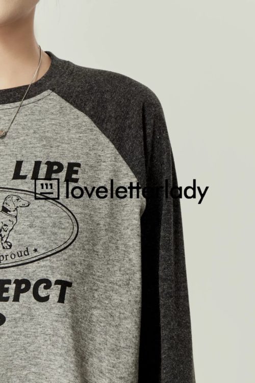 Gray Crew Neck Top