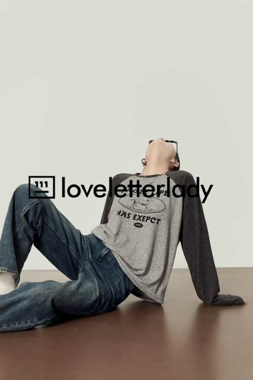 Gray Crew Neck Top