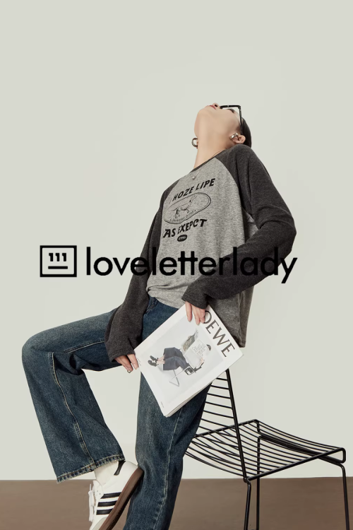 Gray Crew Neck Top