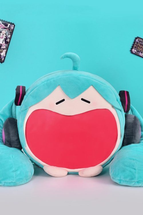 Green Kawaii Ita Backpack with Clear Window for Pin Display