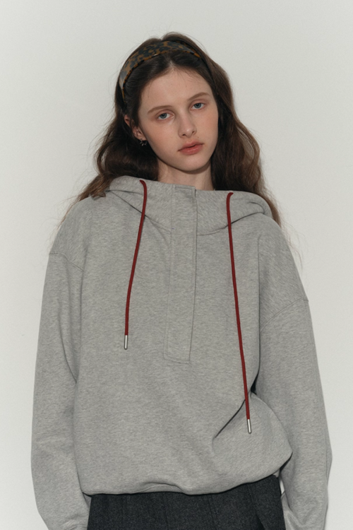 Half-Zip Hood Top