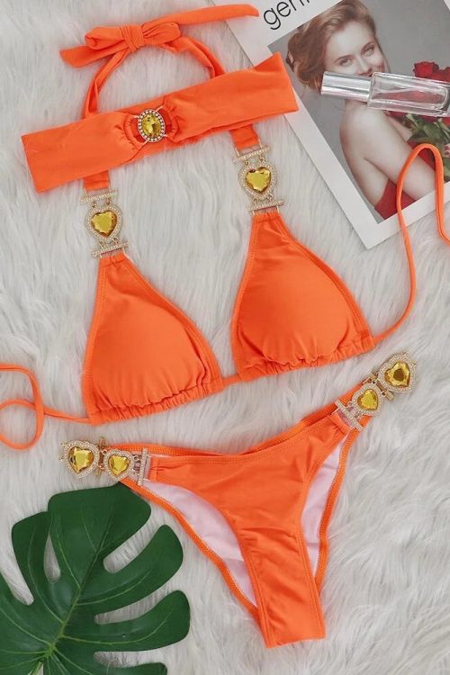 Heart Chain Bikini Set
