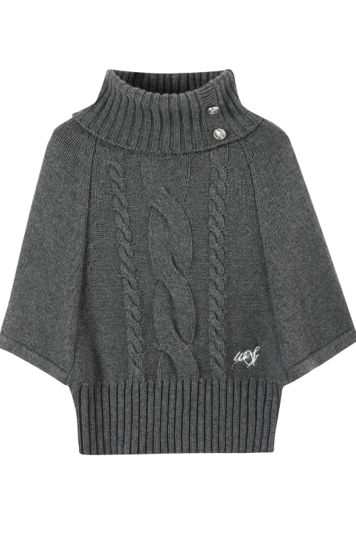 High-Neck Knit Top / Mini Skirt / Tight Long Dress / High-Neck Long Sleeve T-Shirt