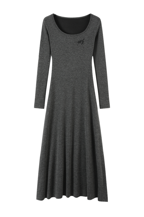 High-Neck Knit Top / Mini Skirt / Tight Long Dress / High-Neck Long Sleeve T-Shirt