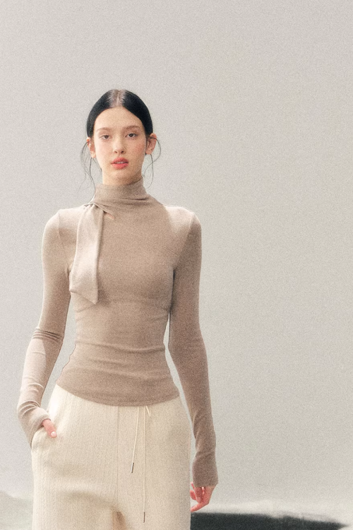 High-Neck Tight Top