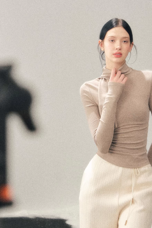 High-Neck Tight Top