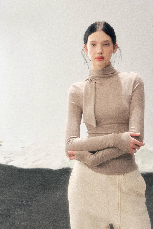 High-Neck Tight Top