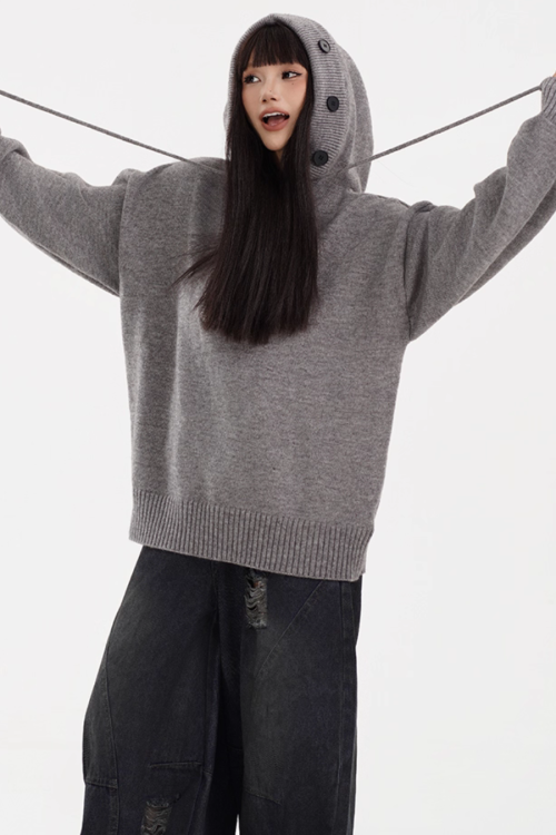 Hooded Knit Hoodie